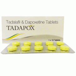 Tadapox 10顆裝 超級犀利士=犀力士(Tadalafil 20mg)+達泊西丁(Dapoxetine 60mg)